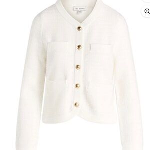 Elegant White Cardigan Sweater